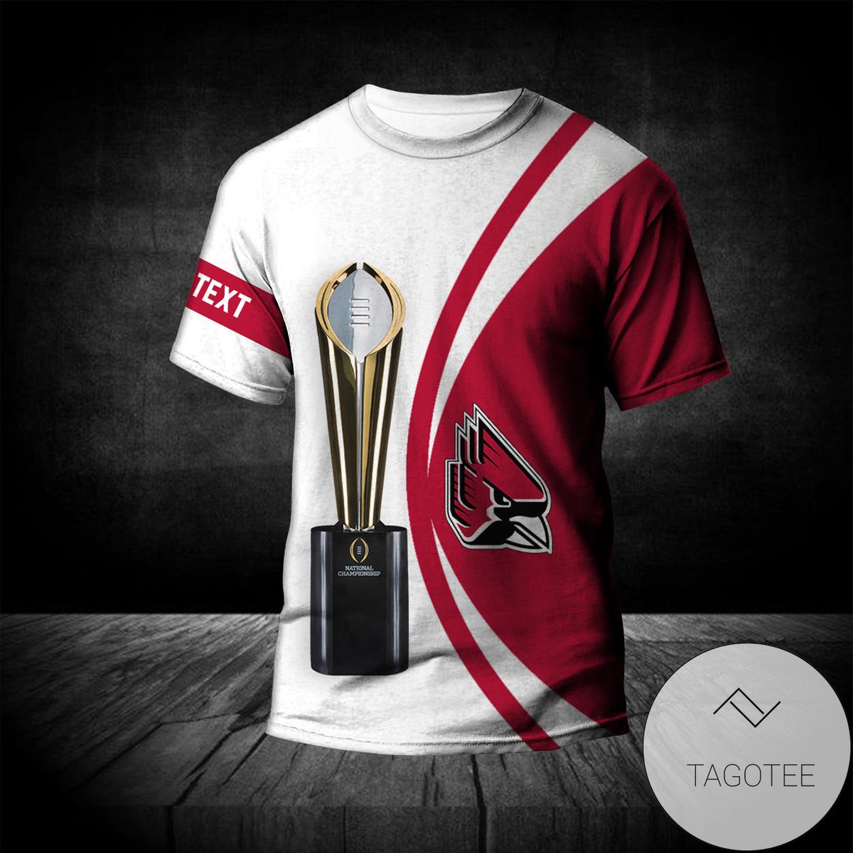 Ball State Cardinals All Over Print T-Shirt 2022 National Champions Legendary- NCAA