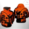 Baltimore Orioles MLB Skull 3D Printed Hoodie Zipper Hooded Jacket