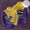 Baltimore Ravens NFL 3D Printed Hoodie Zipper Hooded Jacket