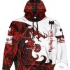 Barbarian Dungeons And Dragons Red Camo 3d Hoodie