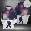 Bigfoot Galaxy 3D Printed Hoodie Zipper Hooded Jacket