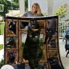Black Cat Albums Quilt Blanket
