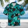 Black Cat Hawaiian Graphic Print Short Sleeve Hawaiian Casual Shirt