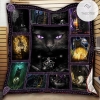 Black Cat Magic Quilt Blanket