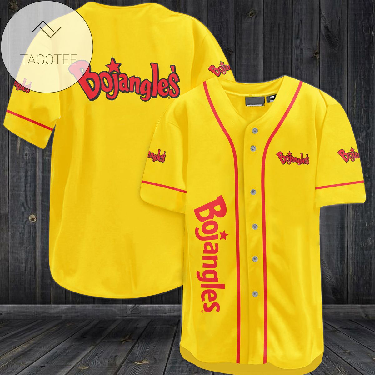 Bojangles Baseball Jersey - Yellow