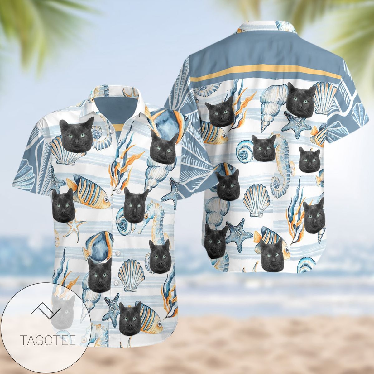 Bombay Cat All Over Print 3D Summer Short Sleeve Hawaiian Beach Shirt