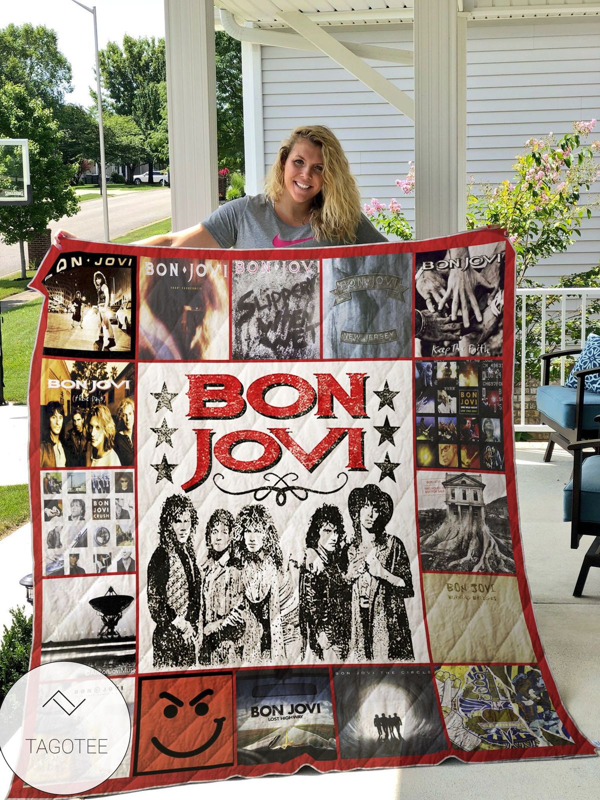 Bon Jovi Band Collection Quilt Blanket
