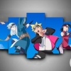 Boruto Anime Five Panel Canvas 5 Piece Wall Art Set