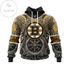 Boston Bruins Personalized Norse Viking Symbols Jersey Shirt Hoodie