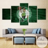 Boston Celtics Logo Sport Five Panel Canvas 5 Piece Wall Art Set