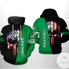 Boston Celtics NBA US Flag Skull Team 3D Printed Hoodie Zipper Hooded Jacket