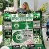 Boston Celtics To My Son Love Mom Quilt Blanket