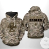 Boston College Eagles NCAA Camo Veteran 3D Printed Hoodie Zipper Hooded Jacket