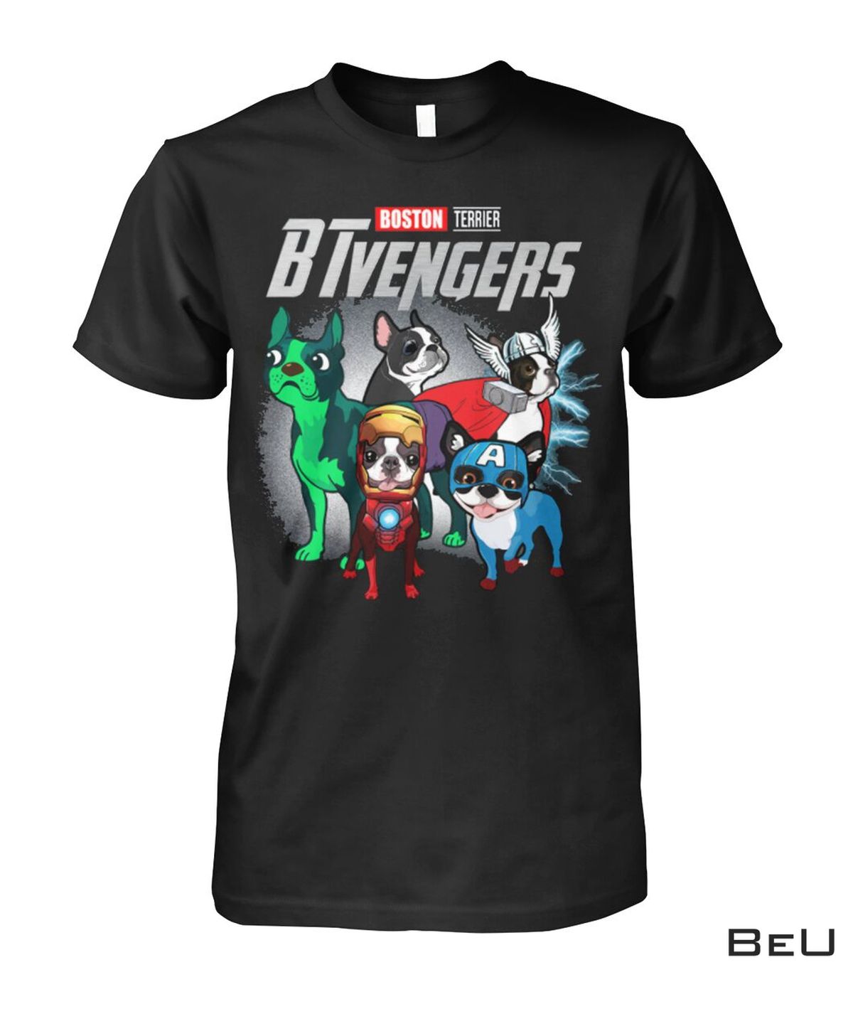 Boston Terrier BTvengers Avengers Shirt