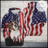 Boxer Usa Flag Scratch 3D Printed Hoodie Zipper Hooded Jacket