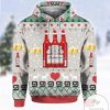 Budweiser Beer Red Bottles Sweatshirt Knitted Ugly Christmas Sweater