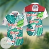 Budweiser Tropical Leafs All Over Print 3D Hawaiian Shirt