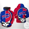 Buffalo Bills NFL Grateful Dead 3D Printed Hoodie Zipper Hooded Jacket