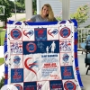 Buffalo Bills To My Daughter Love Dad Quilt Blanket