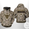 Buffalo Bulls NCAA Camo Veteran 3D Printed Hoodie Zipper Hooded Jacket