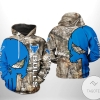 Buffalo Bulls NCAA Camo Veteran Hunting 3D Printed Hoodie Zipper Hooded Jacket