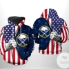 Buffalo Sabres NHL US FLag 3D Printed Hoodie Zipper Hooded Jacket