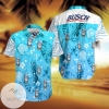 Busch Beer All Over Print Summer Short Sleeve Hawaiian Beach Shirt