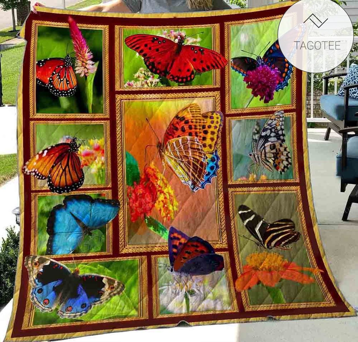 Butterfly Nature Beauty Quilt Blanket