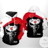 Calgary Flames NHL Skull Punisher 3D Printed Hoodie Zipper Hooded Jacket