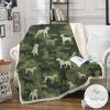 Camouflage Dogo Argentino All Over Print Quilt Blanket