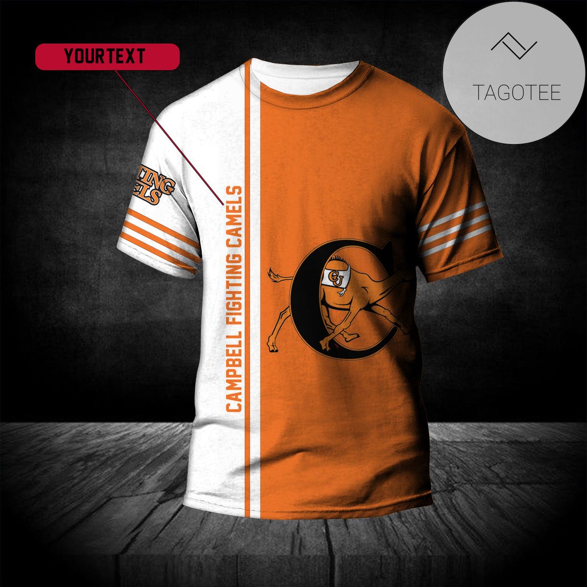 Campbell Fighting Camels T-Shirt Half Style Custom - NCAA