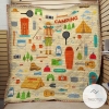 Camping And Necessary Things Quilt Blanket