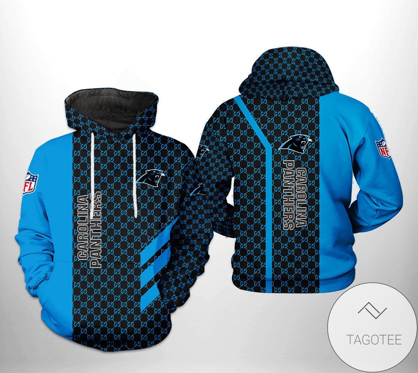 Carolina Panthers NFL 3D Printed Hoodie Zipper Hooded Jacket