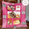 Cat Pink Club Quilt Blanket