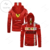 Charles Leclerc Scuderia Ferrari Mission Winnow Racing Shell Ups Kaspersky All Over Print 3D Gaiter Hoodie - Red
