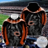 Chicago Bears 3D Printed Hoodie Zipper Hooded Jacket