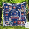 Chicago Cubs Maryland Fan Made Quilt Blanket
