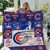 Chicago Cubs To My Daughter Love Dad Quilt Blanket