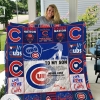 Chicago Cubs To My Son Love Dad Quilt Blanket