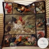 Chicken Love This Moment Quilt Blanket