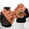 Cincinnati Bengals NFL Camo Team 3D Printed Hoodie Zipper Hooded Jacket