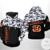 Cincinnati Bengals NFL Camo Veteran Team 3D Printed Hoodie Zipper Hooded Jacket