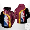 Cleveland Cavaliers NBA Team 3D Printed Hoodie Zipper Hooded Jacket