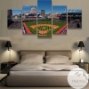 Cleveland Indians Baseball Stadium Sport Five Panel Canvas 5 Piece Wall Art Set