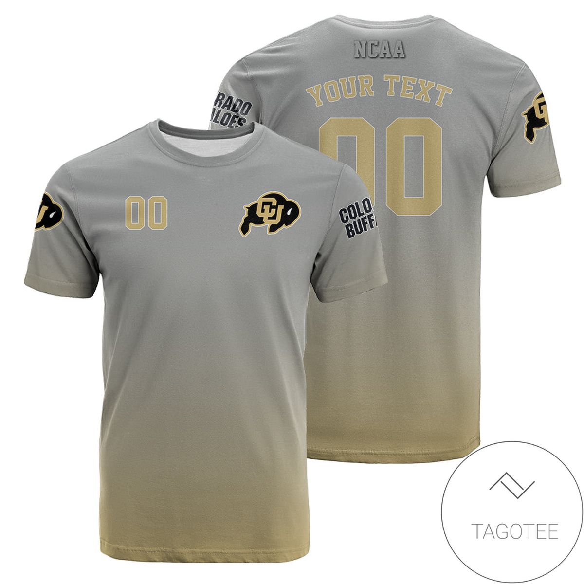 Colorado Buffaloes Fadded Unisex All Over Print T-shirt - NCAA