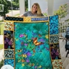 Colorful Butterfly Quilt Blanket
