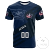 Columbus Blue Jackets All Over Print T-shirt Sport Style Logo  - NHL