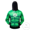 Costume Green Lantern Power Suit 3D Printed Hoodie Zipper Hooded Jacket