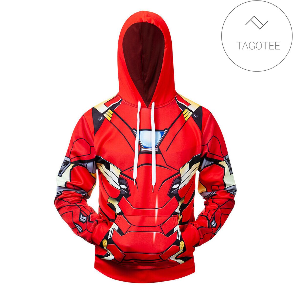 Costume Iron Mark Man Battle Suit 3D Printed Hoodie Zipper Hooded Jacket