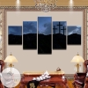 Crosses On The Hill Five Panel Canvas 5 Piece Wall Art Set